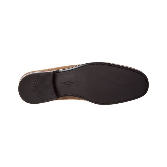 Ferragamo Grandioso 2 Suede Loafer, Brown